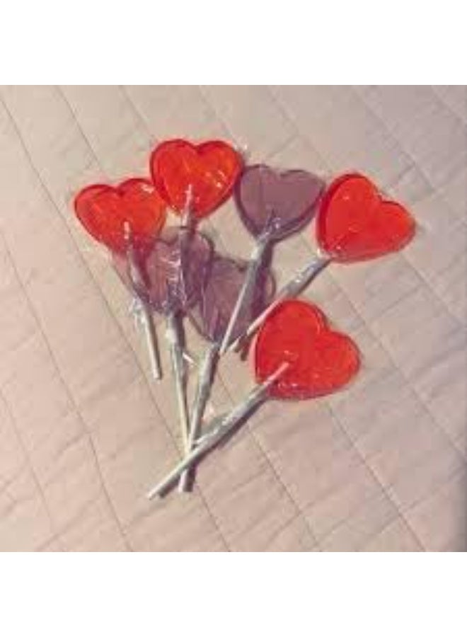 Borgat Heart-Shaped Lollipop Valentine's Day Candy, Classic Sweet Flavours, Pack of 15 - Image 2