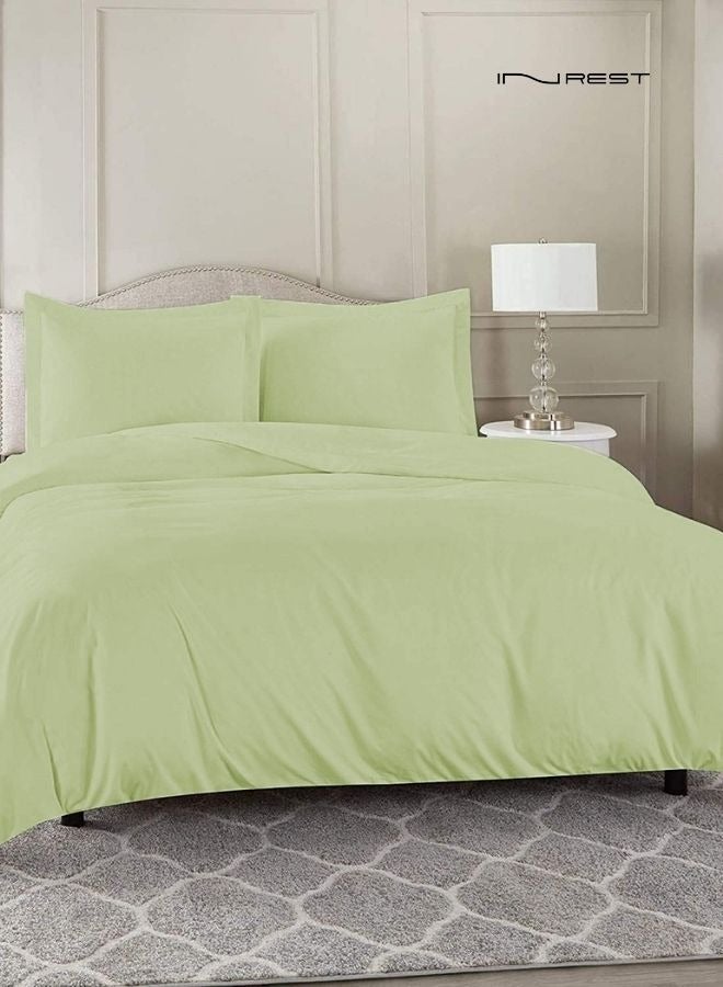Inrest Home Plain King Duvet Set (without filling) 100% Cotton 3 Pieces - Image 2