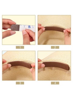 Bememo Bememo 20 Pieces Hat Size Tape Hat Size Reducer Foam Reducing Tape for Hats Caps Sweatband  - Image 3