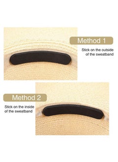 Bememo Bememo 20 Pieces Hat Size Tape Hat Size Reducer Foam Reducing Tape for Hats Caps Sweatband  - Image 2