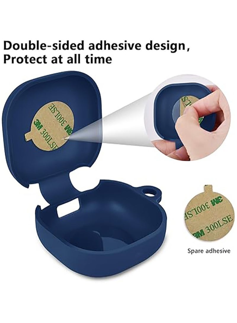 QIRG جراب سيليكون متوافق مع Samsung Galaxy Buds 2 Pro/Galaxy Buds2/ Galaxy Buds Pro/Galaxy Buds Pro 2/ Galaxy Buds Live/Galaxy Buds FE (أزرق) - Image 4