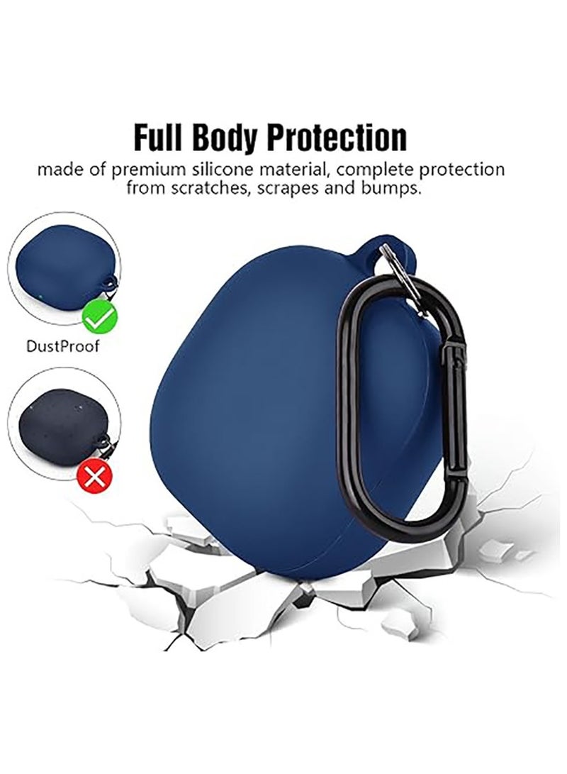 QIRG جراب سيليكون متوافق مع Samsung Galaxy Buds 2 Pro/Galaxy Buds2/ Galaxy Buds Pro/Galaxy Buds Pro 2/ Galaxy Buds Live/Galaxy Buds FE (أزرق) - Image 5