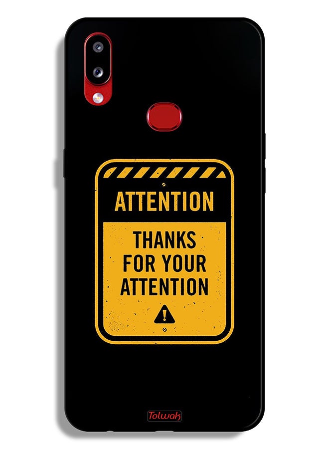 Tolwak Samsung Galaxy A10s Protective Case Cover Thanks For Attention - Image 1