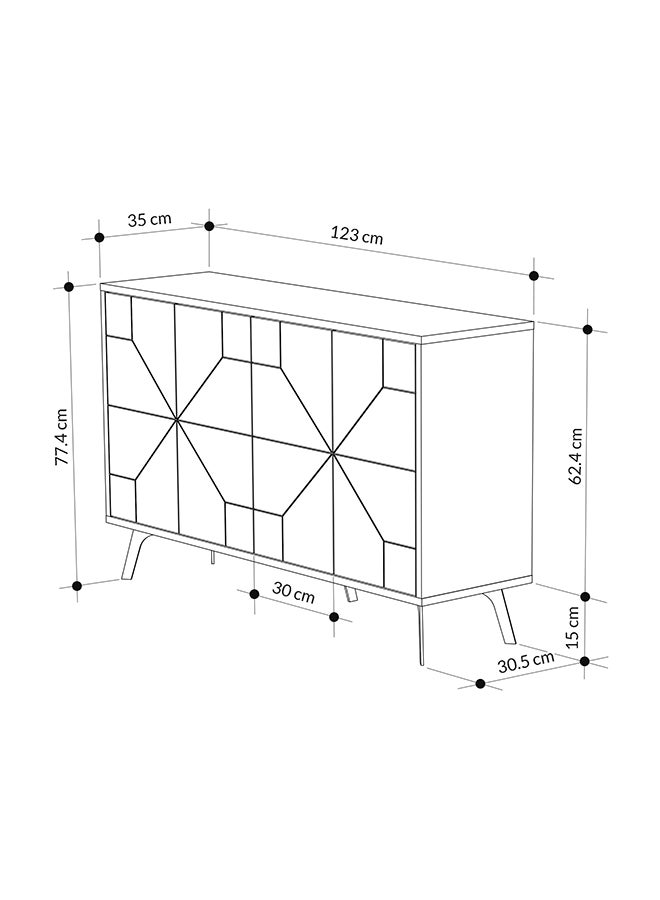 Mourah Home Dune Console - Ancient White - 2 Years Warranty  - Image 5