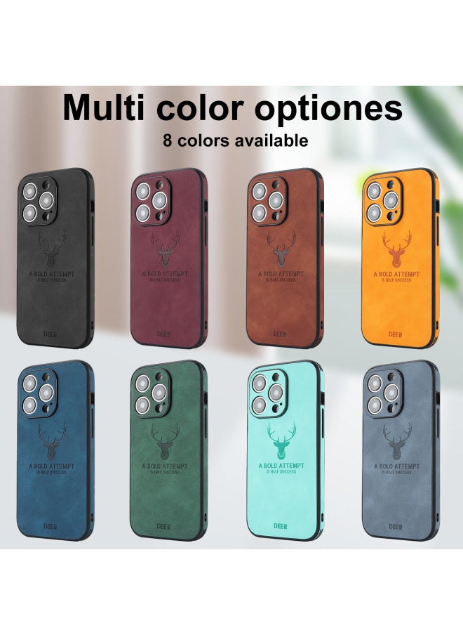 Applicable To For Iphone14ProMax Deer Head Phone Case IP15 Magnetic Phone Case MagSafe For Apple Magnetic Phone Case-Color:Orange-Applicable Model:For Iphone15plus