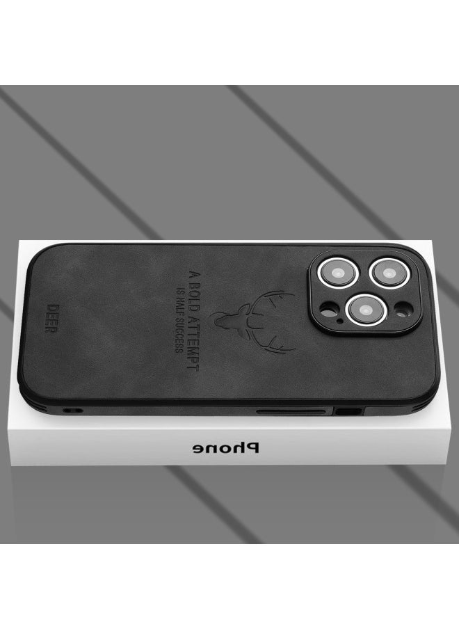 Applicable To For Iphone14ProMax Deer Head Phone Case IP15 Magnetic Phone Case MagSafe For Apple Magnetic Phone Case-Color:Orange-Applicable Model:For Iphone15plus