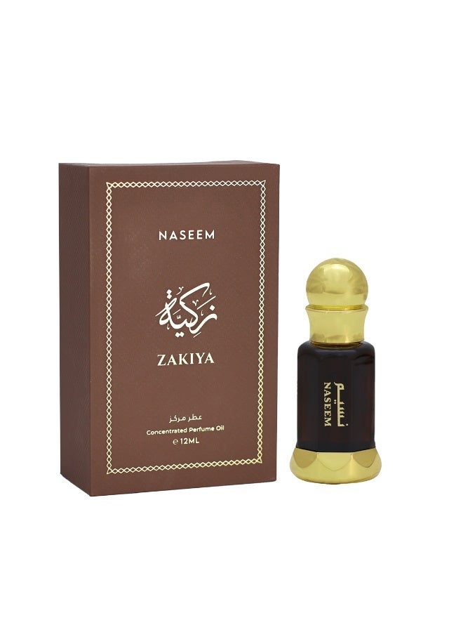 Naseem Zakiya Perfume Oil Eau De Parfum for Men & Women - 12ml - Image 2