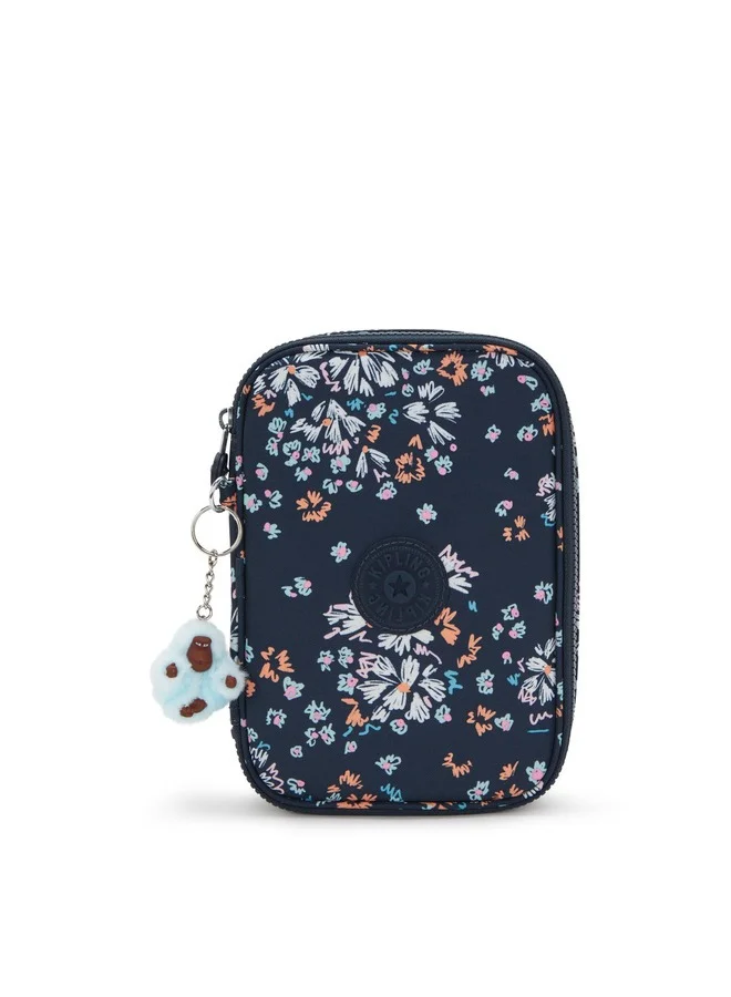 kipling 100 Pens Flower Field Large Pencase
