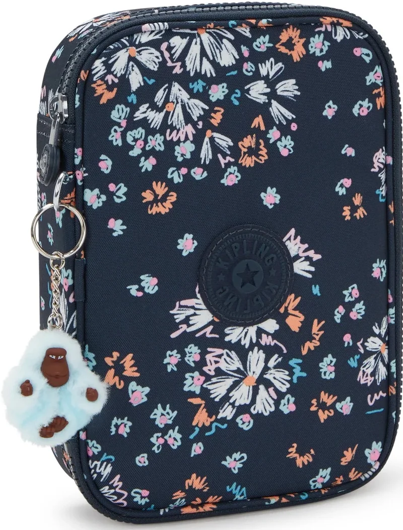 kipling 100 Pens Large Female Pencase - Flower Field