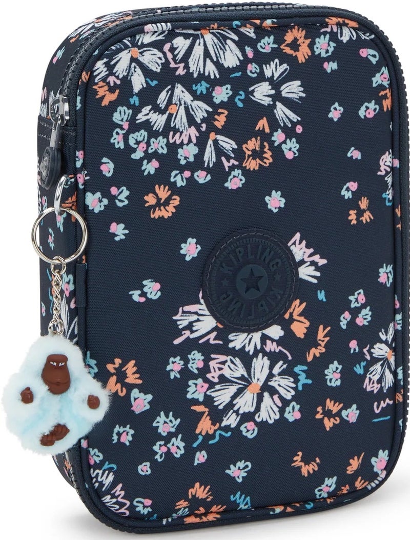 kipling 100 Pens Large Female Pencase - Flower Field - Image 4