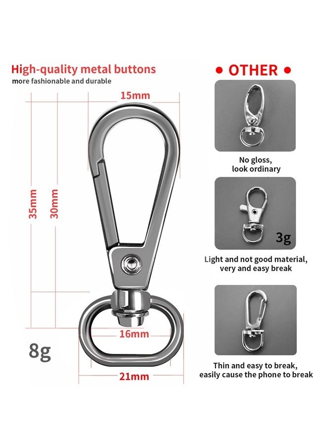 ROCONTRIP Phone Lanyard Universal Crossbody Cell Phone Lanyards Multifuctional Nylon Patch Adjustable Shoulder Neck Strap Compatible with Most Smartphones (Purple) - Image 3