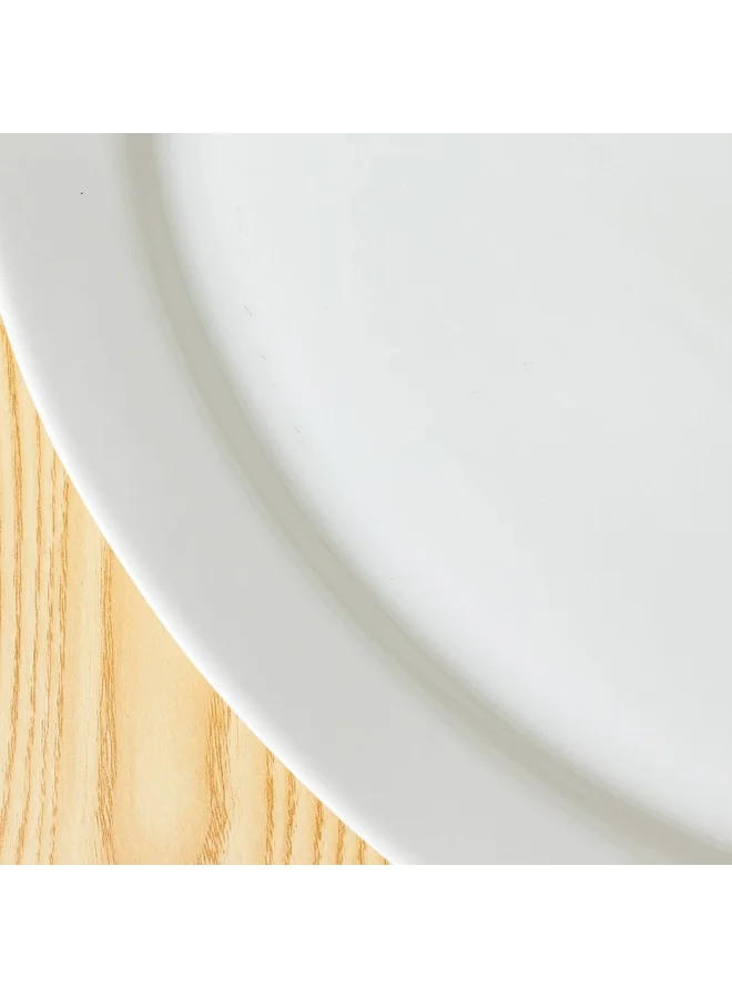 DANUBE HOME Danube Home Horeca Porcelain Oval Plate-36Cm Fine Porcelain Dining Plates Serving Plate For Home Dining Kitchen - White