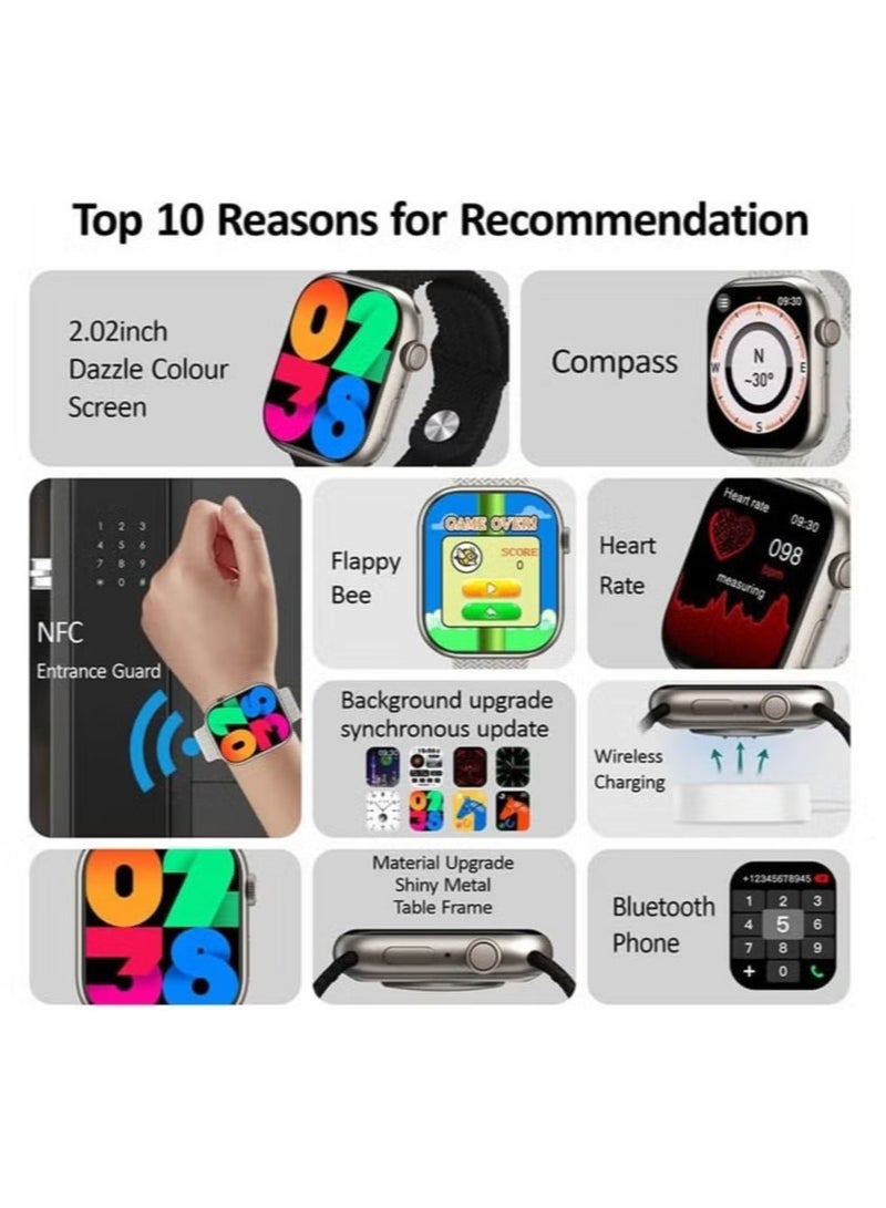 10 Pro Max Smart Watch: Bluetooth Connectivity & Waterproof Fitness Tracker - Image 2