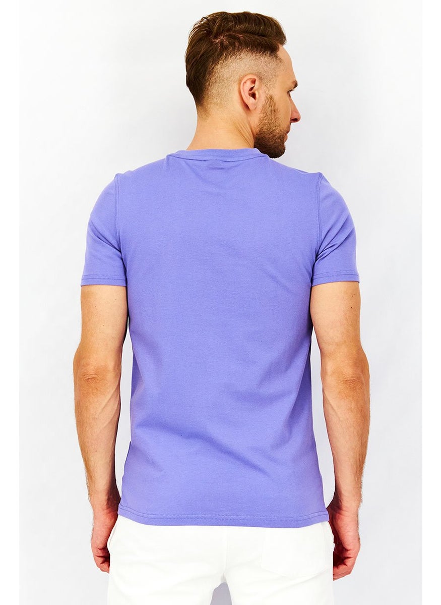 PUMA Men Sportwear Fit Short Sleeves Training T-shirt, Purple  - Image 4