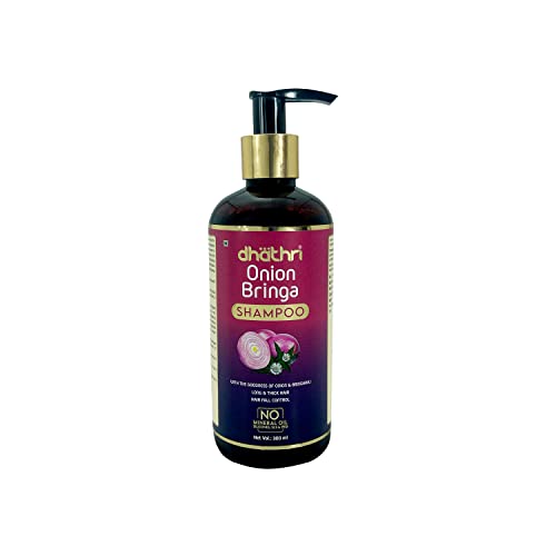 Dhathri Onion bringa Shampoo|Promotes Hair Growth & Controls Hair Fall | Onion Bhringraj Shampoo to Soothe Scalp Irritations & to Prevent Damage to Hair Follicles | 300 ml - Image 1