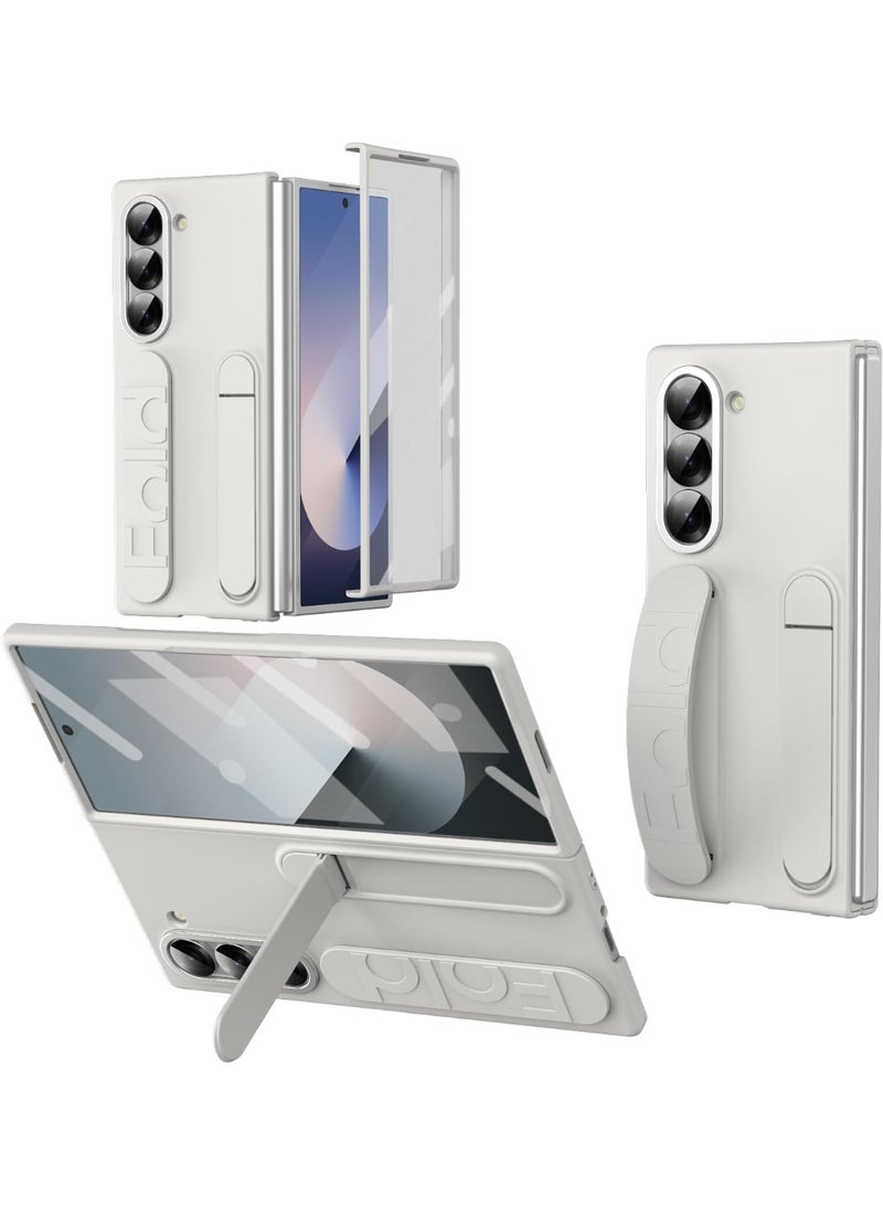 XIMAND جراب Ximand Samsung Galaxy Z Fold 7 Protect مع حامل سوار المعصم، شاشة مدمجة وحماية للعدسات، حماية كاملة للجسم من السقوط - Image 1