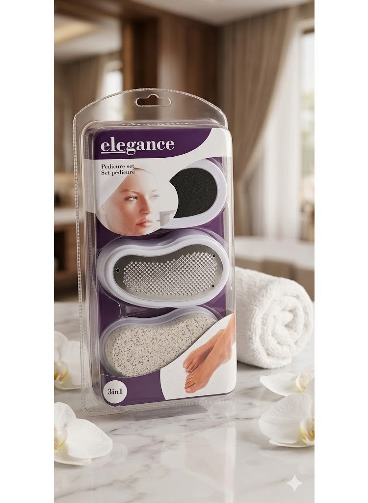 إليجانس (Elegance) – مجموعة الباديكير والعناية بالقدمين 3 في 1 - Image 2