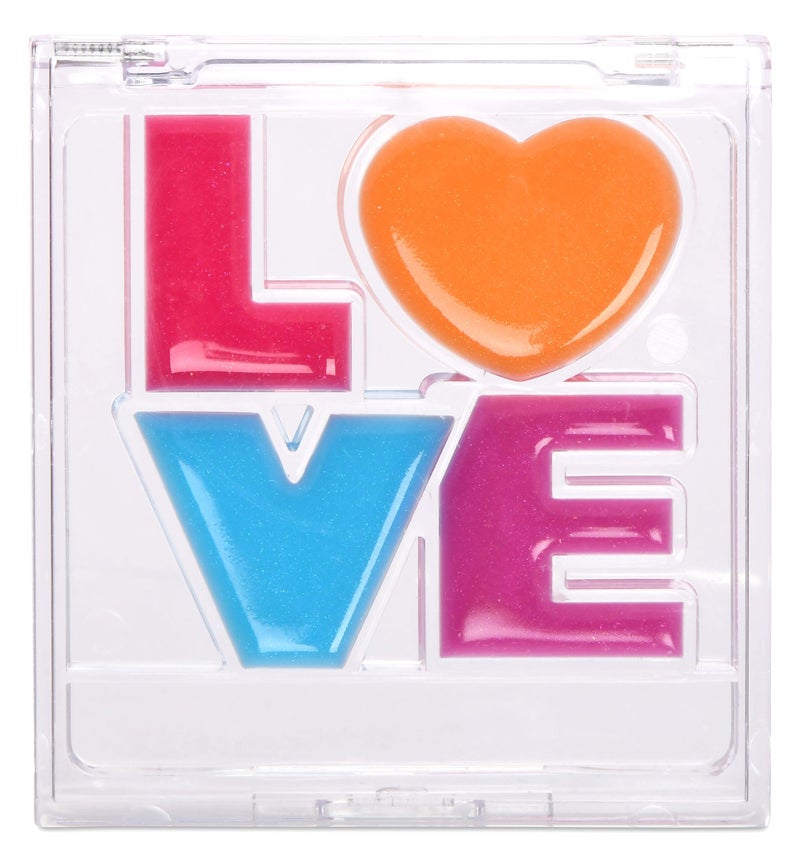 iscream Love Heart Shaped Strawberry Scented Solid Lip Gloss Quad - Image 1