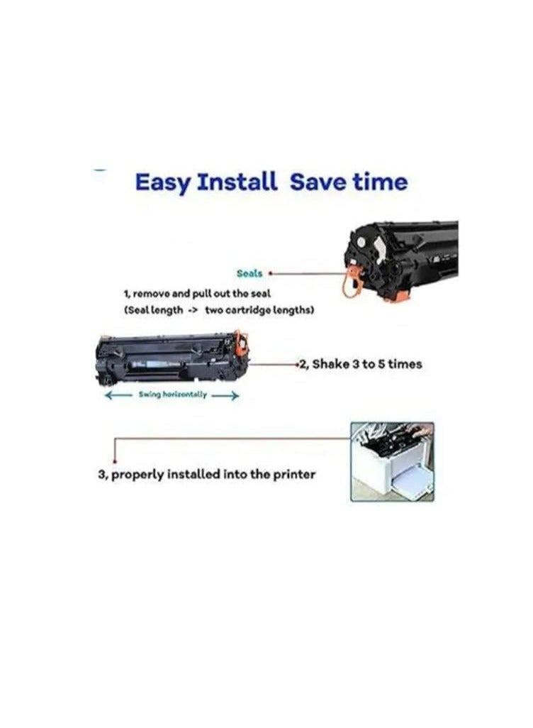 Terabyte 83A (2PC) Toner Cartridge for LaserJet M127fn M127fw M125a and M225dw Printers - CF283A - Image 2