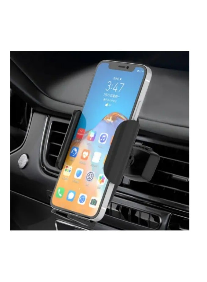 Sky Dolphin SH05 Car Phone Holder – Air Vent Mount with Adjustable Grip & 360° Rotation (Black) - Image 3