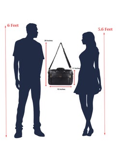 LAVERI LEATHER LAVERI Laptop Bag for Men - Leather Messenger Bag for Office - Fits up to 15 Inch Laptop - Shoulder Bag with Multiple Compartments - Executive Leather Bag for Work/Travel/Casual -2819  - Image 4