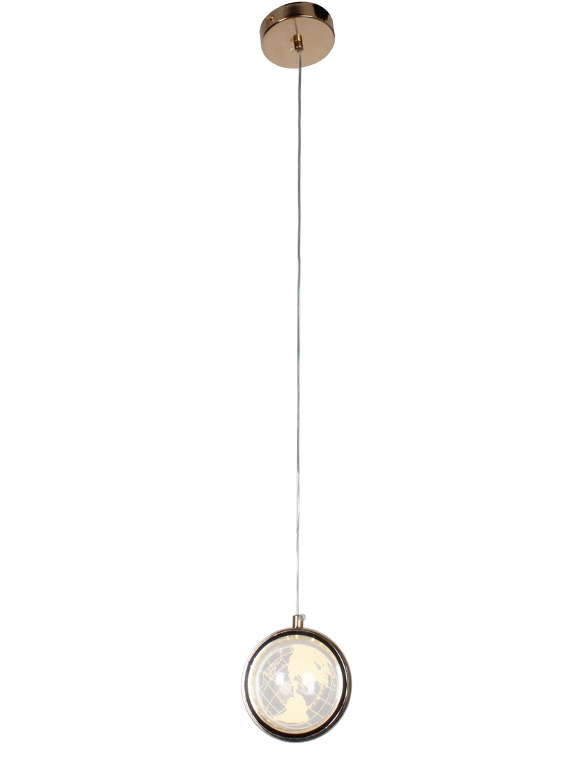 Best Power 7034 Creative Spherical Shape Glass LED Pendant Light Indoor Hanging Light for Dining Room Kitchen Suspension Light LED Pendant Lamp with Crystal Ball - Image 3