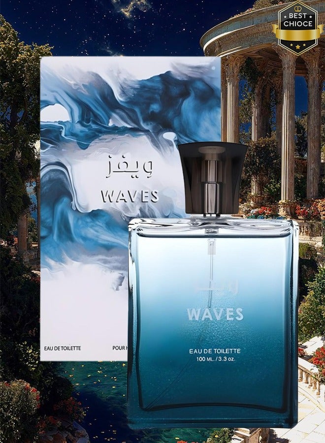 Waves 10 Pieces Waves Perfume For Men 100ml EDT - Image 2