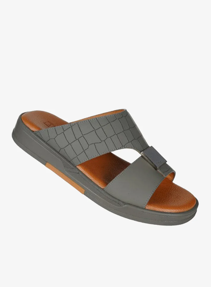 008-3401 Barjeel Uno Men Arabic Sandals BJM 14 Dark Grey