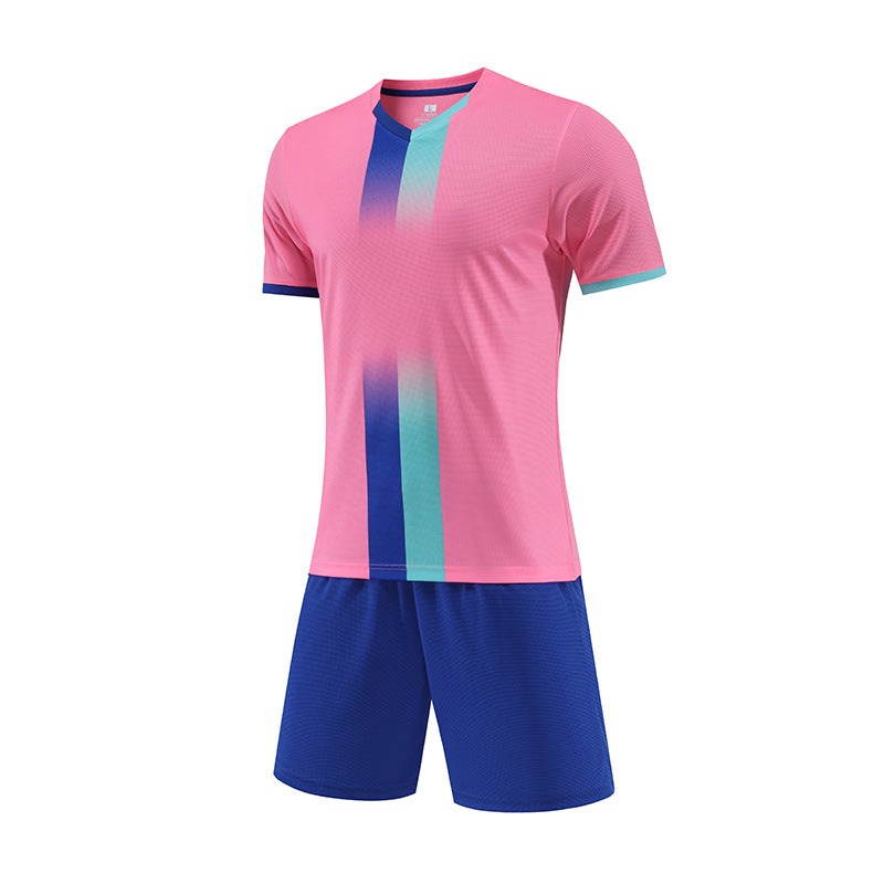Football Uniforms, Sports Training Suits, Men'S And Women'S Adult And Kidsren'S Printed Light Plate Short-Sleeved Game Diy Jerseys - Image 1