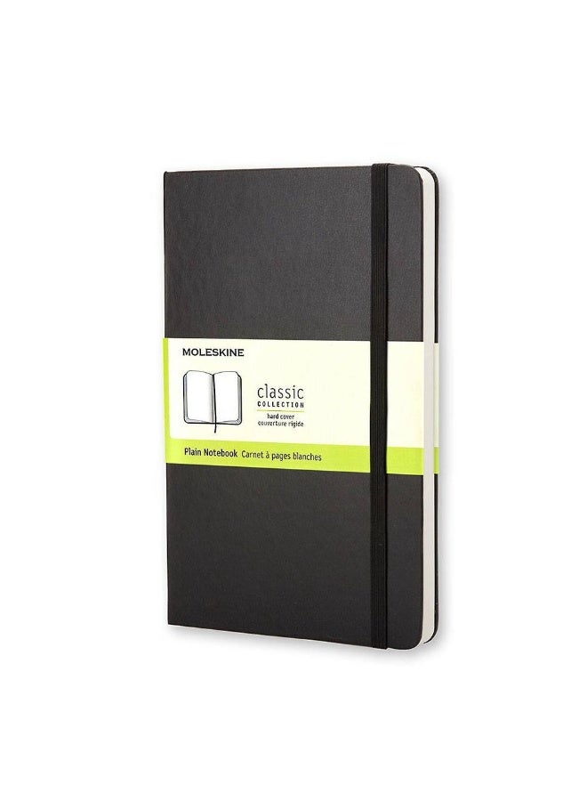 MOLESKINE Large Notebook Plain Pages Black Hard Cover 240 Pages - Image 1