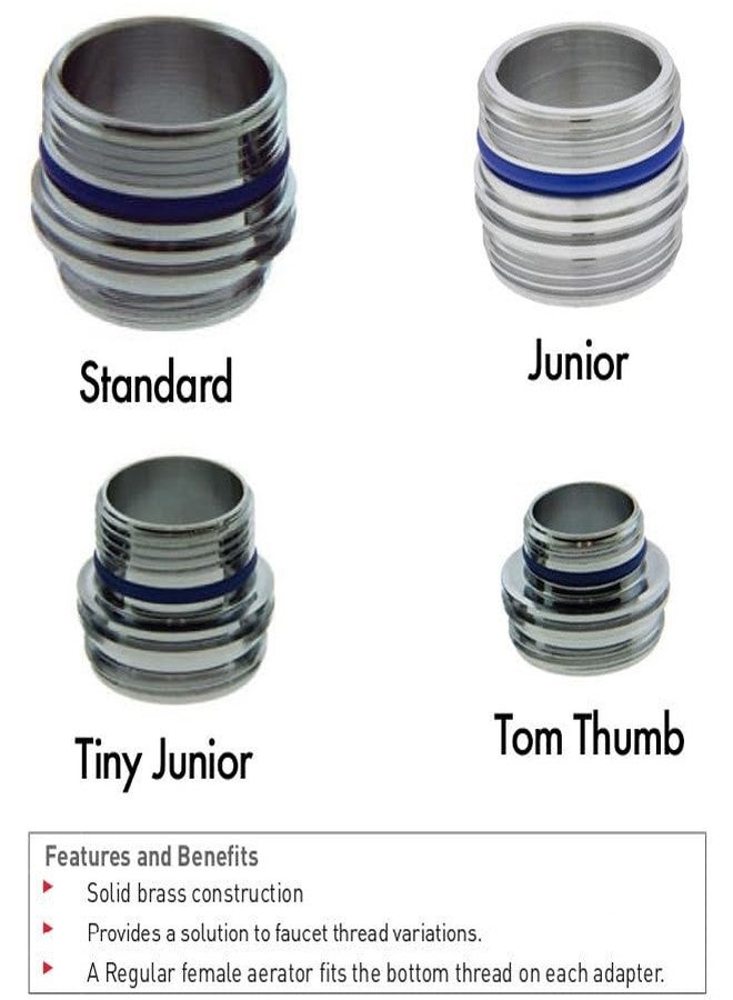 Neoperl Cache Faucet Adapter Set - Convert 4 Common Cache Sizes To Take Standard Female Aerators - Image 2