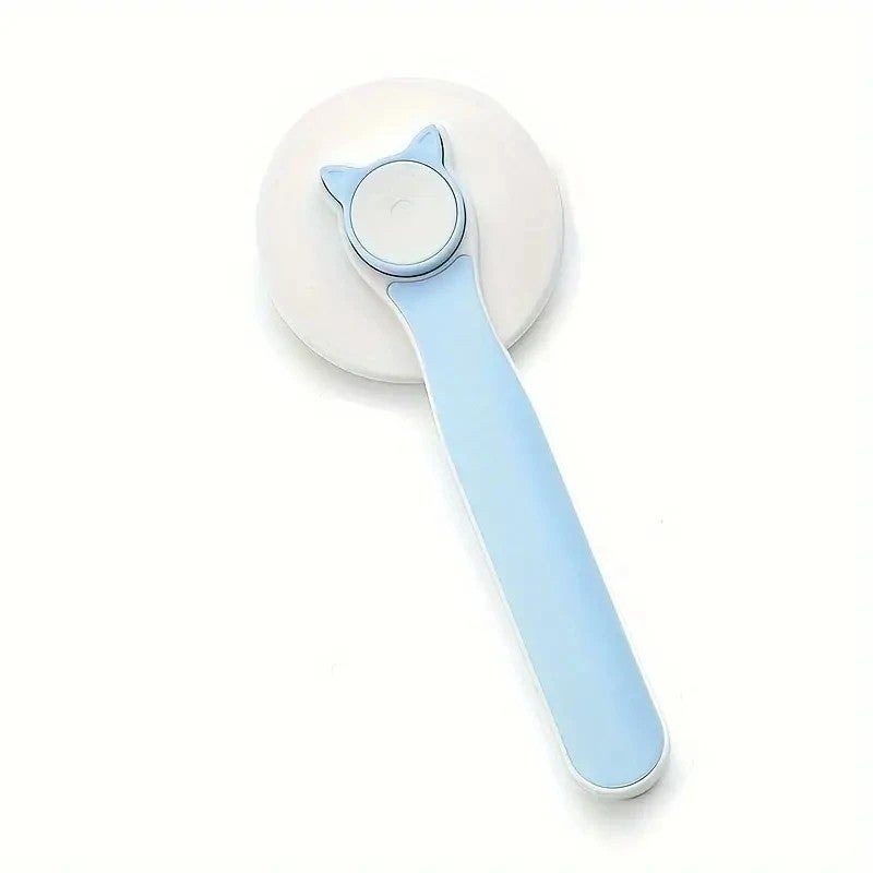 Y&D Self-Cleaning Cat Comb - Stainless Steel Grooming Brush for Gentle Deshedding, Great for Short & Long Haired Cats - Image 4