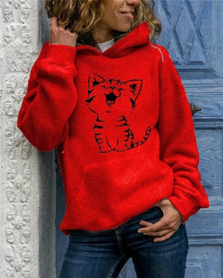 2024 New Womens Long Sleeve Hoodie Animal Print red hooded - pzsku/Z350327B02F7F6CA5AB57Z/45/1746215662/8cea7215-0842-4695-8844-08c491a4b02a