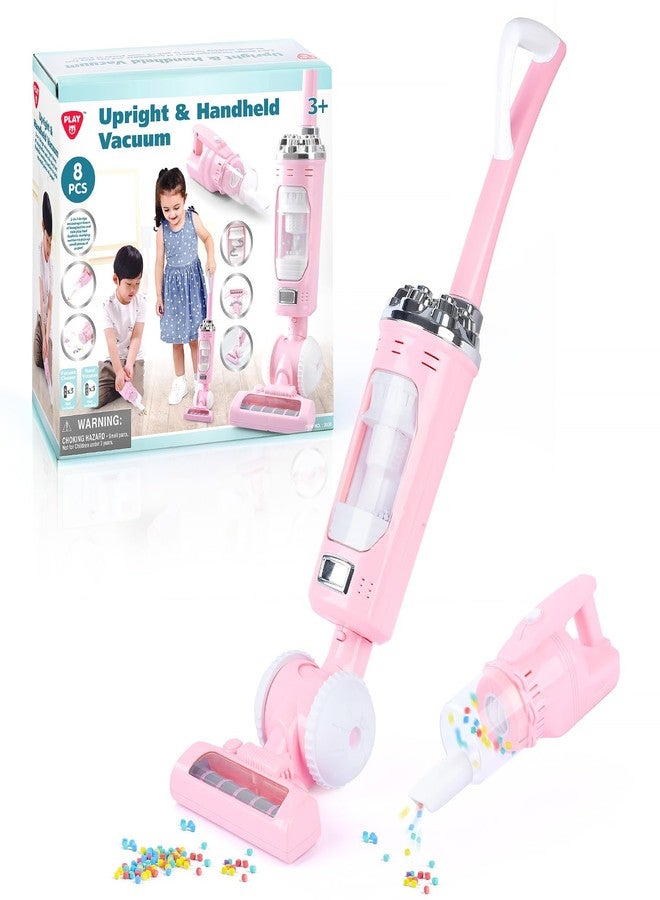 PLAY Kids Vacuum Cleaner Toy Set for Toddlers - 2PCS Toy Vacuum Sets for Toddlers 3+ Toddler Vacuum Toy That Works with Sound Effects, Baby Play Vacuum Pretend Role Play Household Housekeeping - Image 1