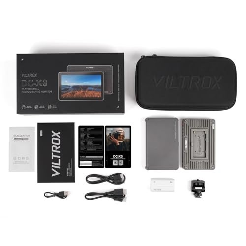 VILTROX مراقب الكاميرا VILTROX DC-X3 بشاشة تعمل باللمس FHD IPS، 2000 نيت، مجموعة مراقب الفيديو 4K SDI HDMI في/خارج مع غطاء شمس، 3D LUT، أدوات الموجة، الهيستوغرام و Vectorscope، أسود - Image 5