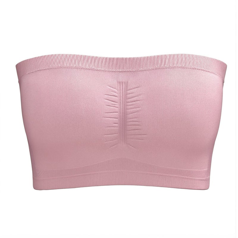 Durable Strapless Bandeau Bra No Fade No Deform Long Lasting Use Women S White - Image 2