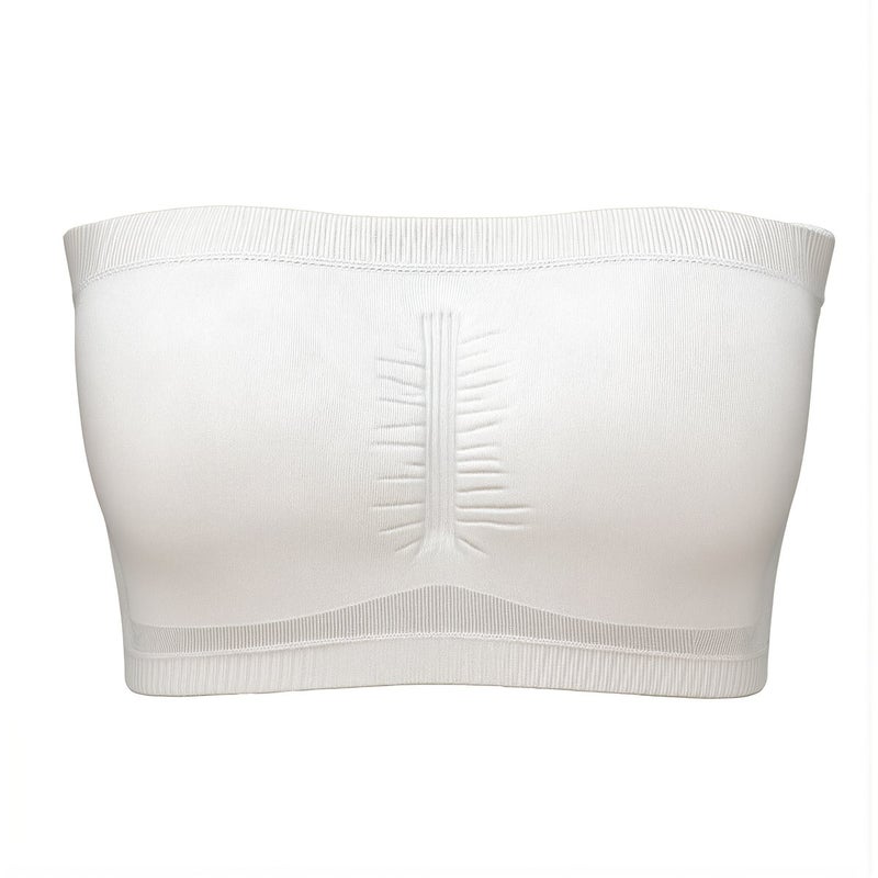 Durable Strapless Bandeau Bra No Fade No Deform Long Lasting Use Women S White - Image 4