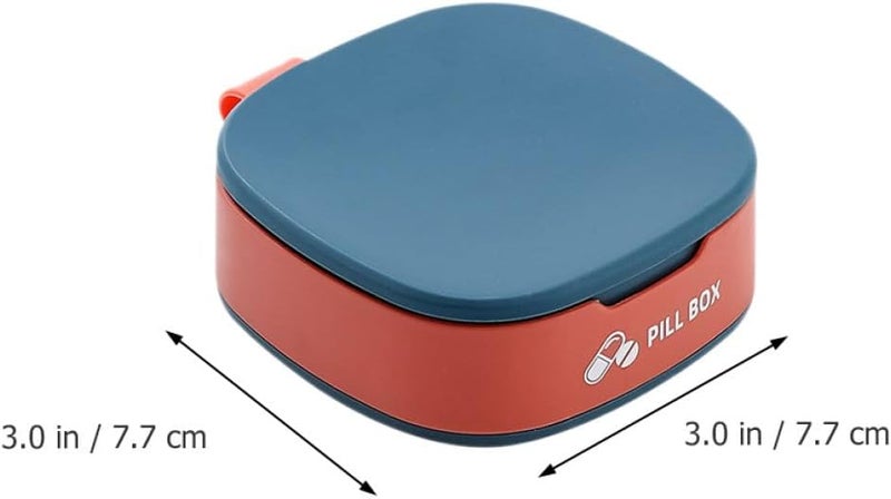LABRIMP 3pcs Travel Medicine Organizer Pill Case Portable Sealed Mini Storage Box for Supplements and Daily Medication Dispenser, Compact Carrying Accessory for Travel Use Random Color - Image 2