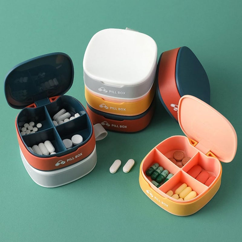 LABRIMP 3pcs Travel Medicine Organizer Pill Case Portable Sealed Mini Storage Box for Supplements and Daily Medication Dispenser, Compact Carrying Accessory for Travel Use Random Color - Image 4