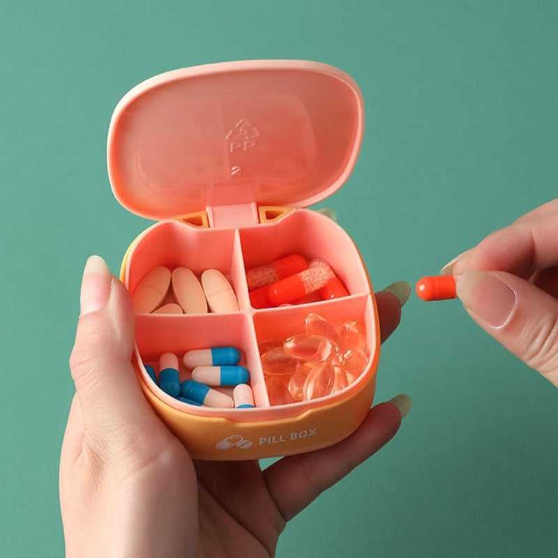 LABRIMP 3pcs Travel Medicine Organizer Pill Case Portable Sealed Mini Storage Box for Supplements and Daily Medication Dispenser, Compact Carrying Accessory for Travel Use Random Color - Image 5
