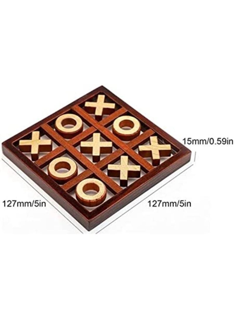 QUESERA Wooden Tic Tac Toe Game - Image 3