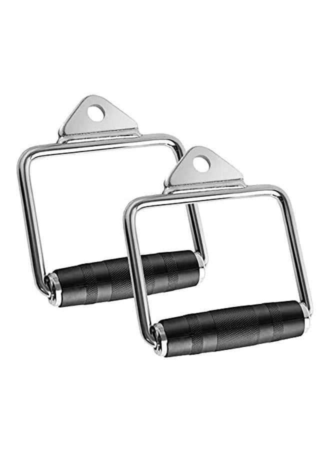 ULTIMAX D-Rubber Handle Cable Machine Attachment-2Pcs  - Image 1
