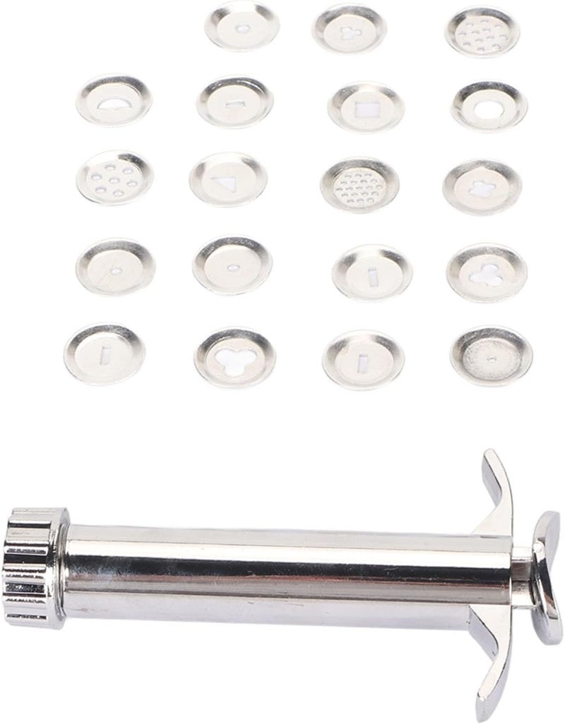 Clay Extruder, Polymer Clay Tools Zinc Alloy Different Patterns Clay Tools with 19 Discs for DIY Craft Paint Crafts - Image 2