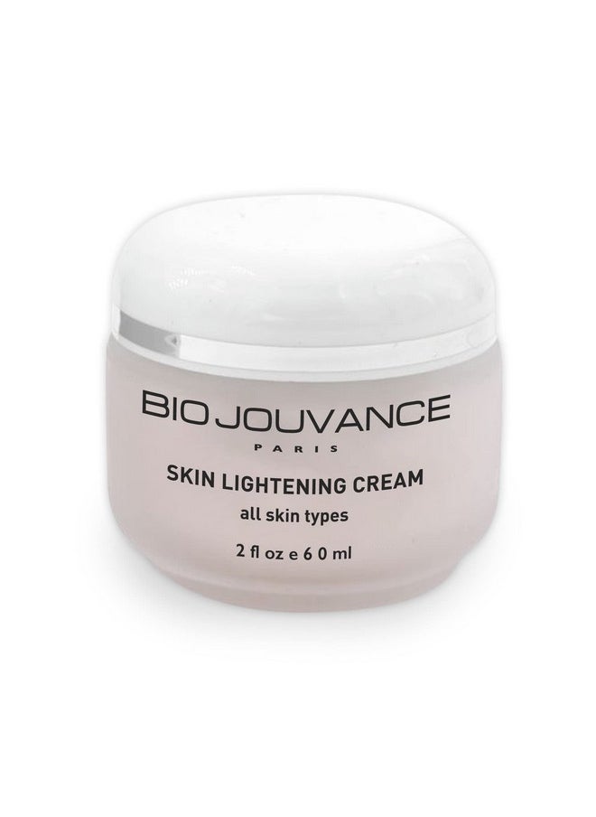 BIO JOUVANCE PARIS Skin Lightening Cream 2Oz / 60Ml For Hyperpigmented Skin Acne Scars And Age Spots | Natural Plant Extracts | Daily Facial Skin Care Treatment Regimen | Made In France  - Image 2