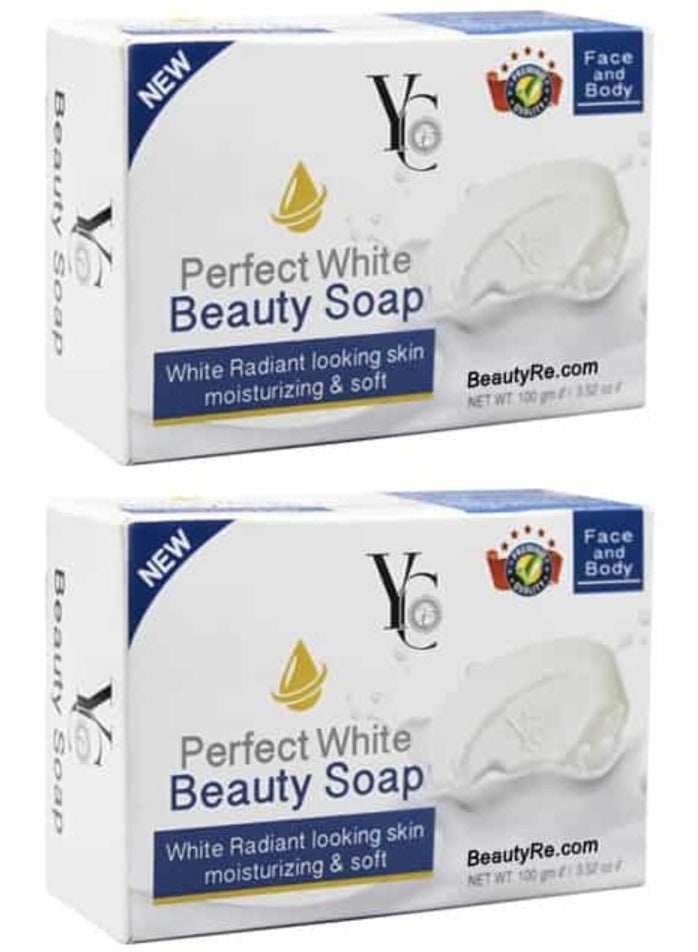 YC Two Pieces Of Perfect White Beauty Soap 2x100 g - Image 1