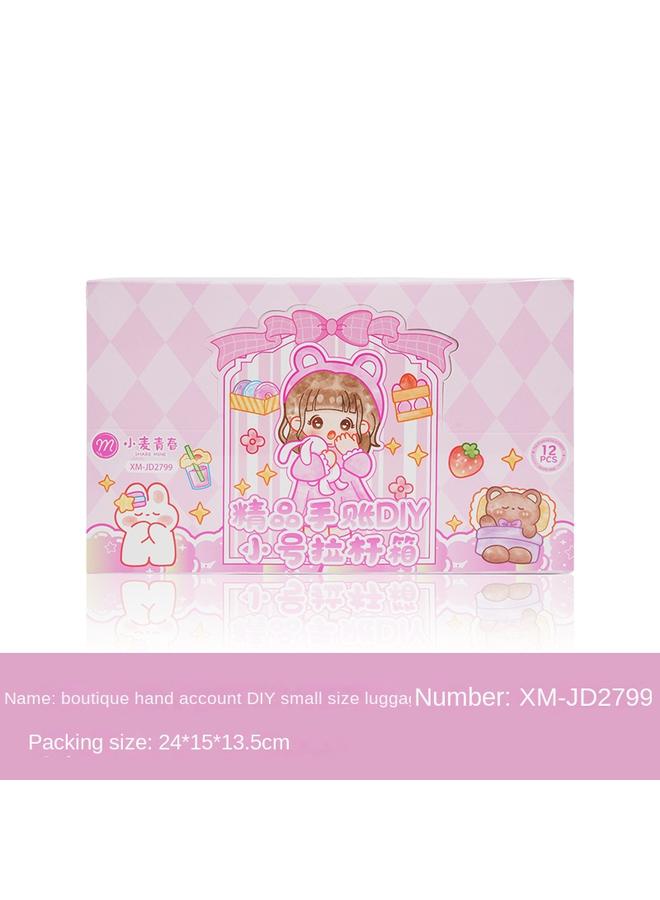 Bluejw DIY Goo Card Hand Account Suitcase Suit Student Hand Account Gift Bag Goo Card Goo Plate Sticker Cream Gum Toy - Image 1