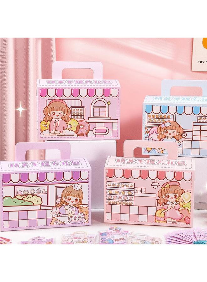 Bluejw DIY Goo Card Hand Account Suitcase Suit Student Hand Account Gift Bag Goo Card Goo Plate Sticker Cream Gum Toy - Image 3