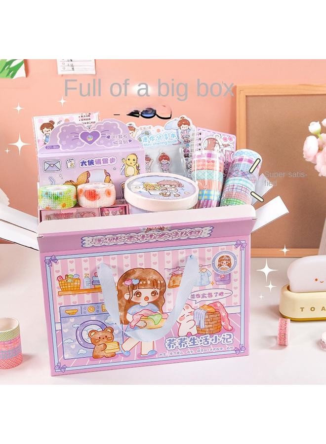 Bluejw DIY Goo Card Hand Account Suitcase Suit Student Hand Account Gift Bag Goo Card Goo Plate Sticker Cream Gum Toy - Image 4