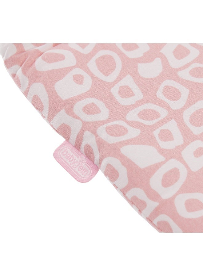 BabyJem High Chair Pad Ergonomic Soft Sponge Structure 100 Cotton - Pink  - Image 3