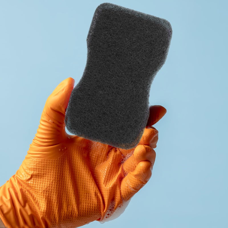Reusable Compact 3 Layer Scrub Sponges for Non Stick Cookware Multi Purpose Cleaning - Image 5
